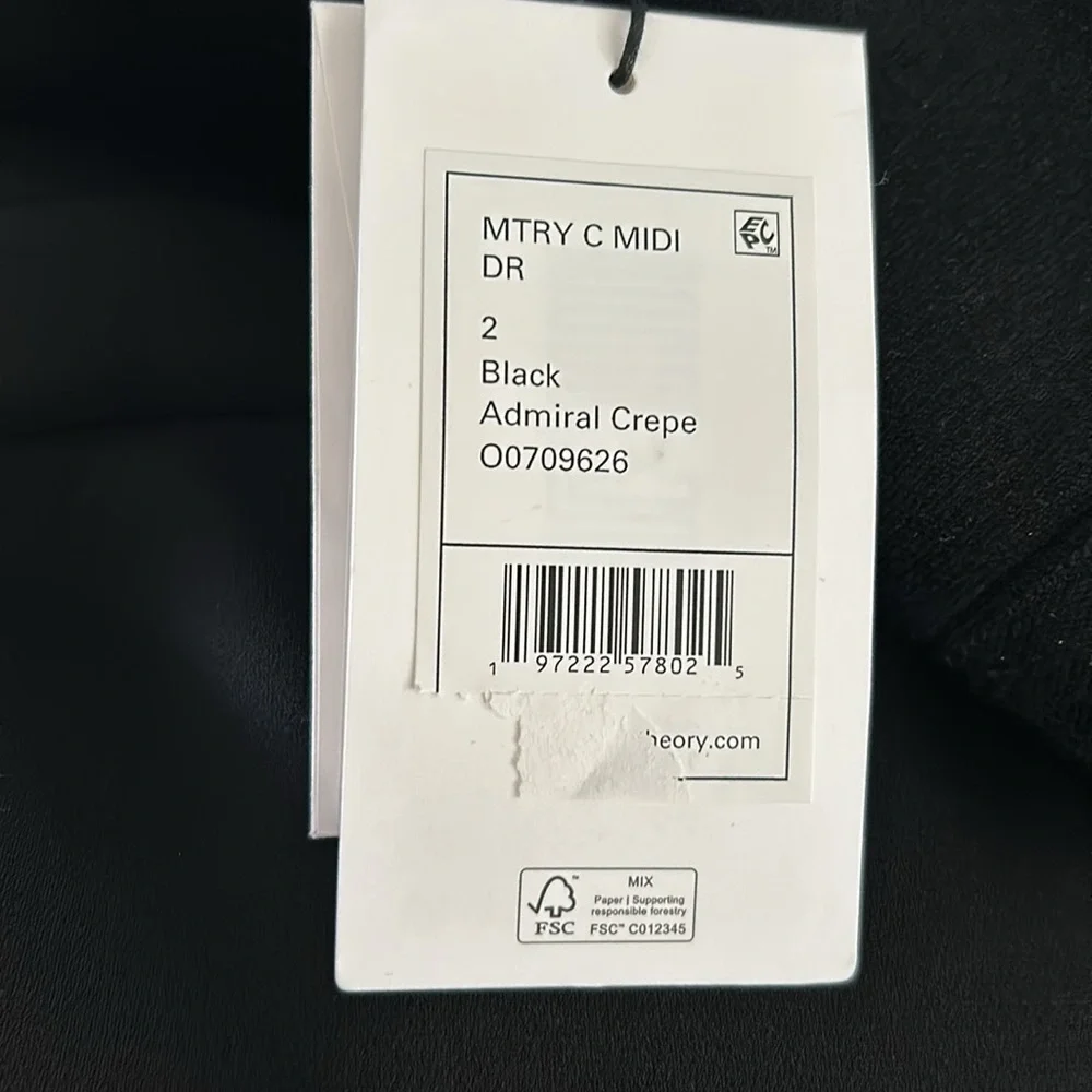 Theory Multi Media MIDI Dress - Picture 7 of 7